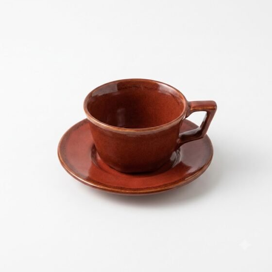 Ceramic Coffee Cup Plate Set